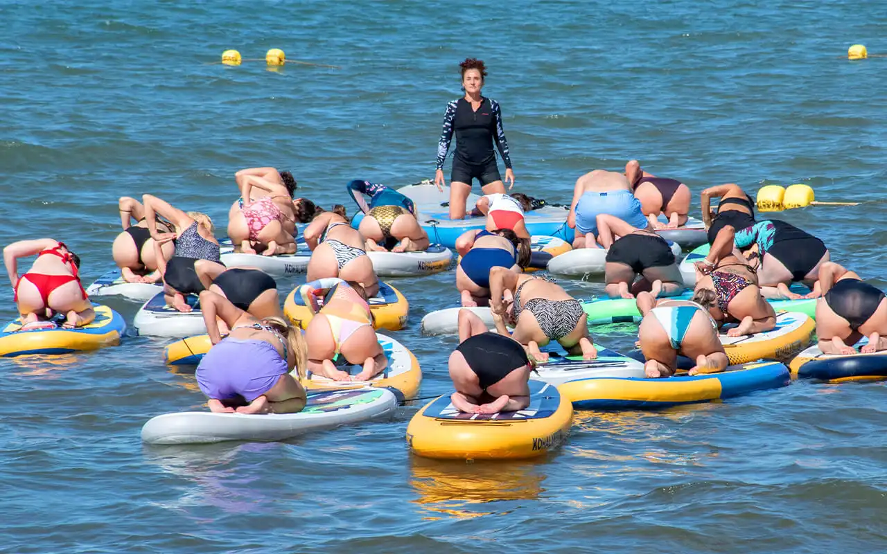 Clase de SUP YOGA en Santa Pola